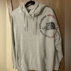 2XL-XXL Gray Northface hoodie